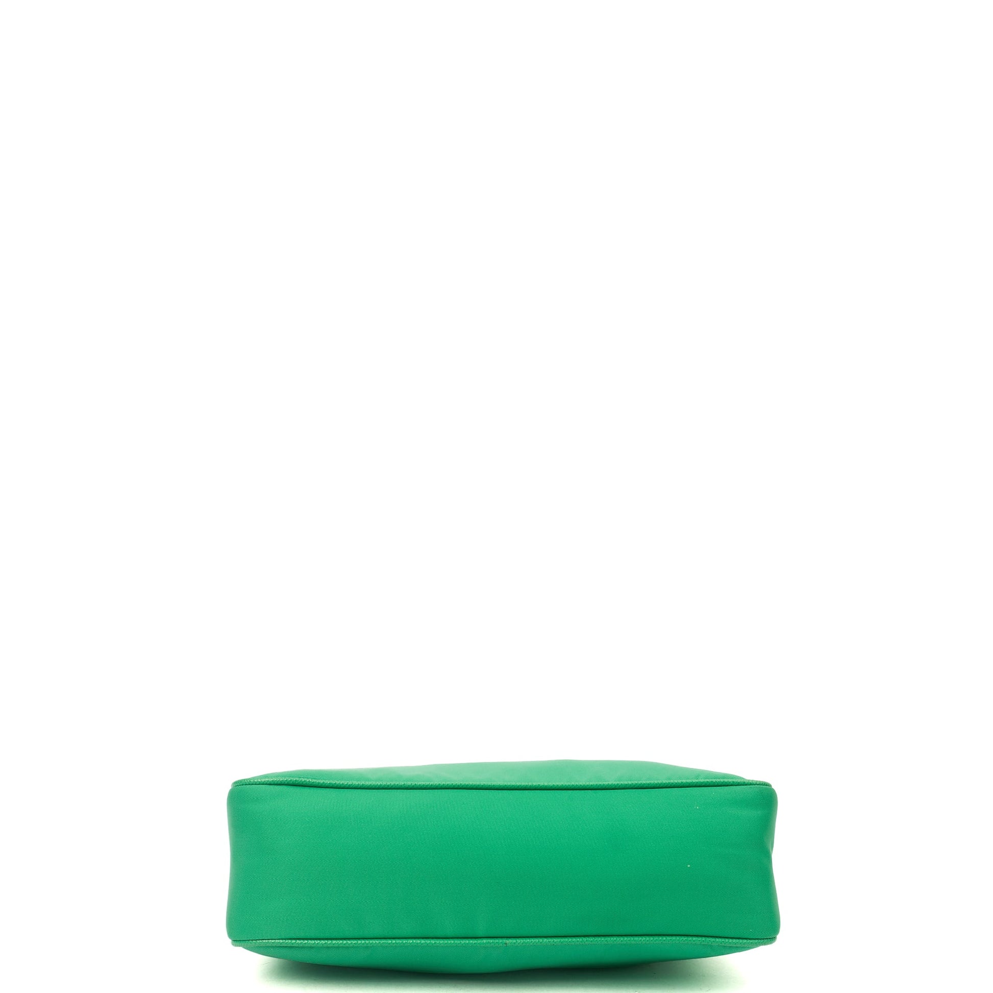 Prada Cross Body Re-Edition 2000 Shoulder Bag in Green, Nylon — Top View
