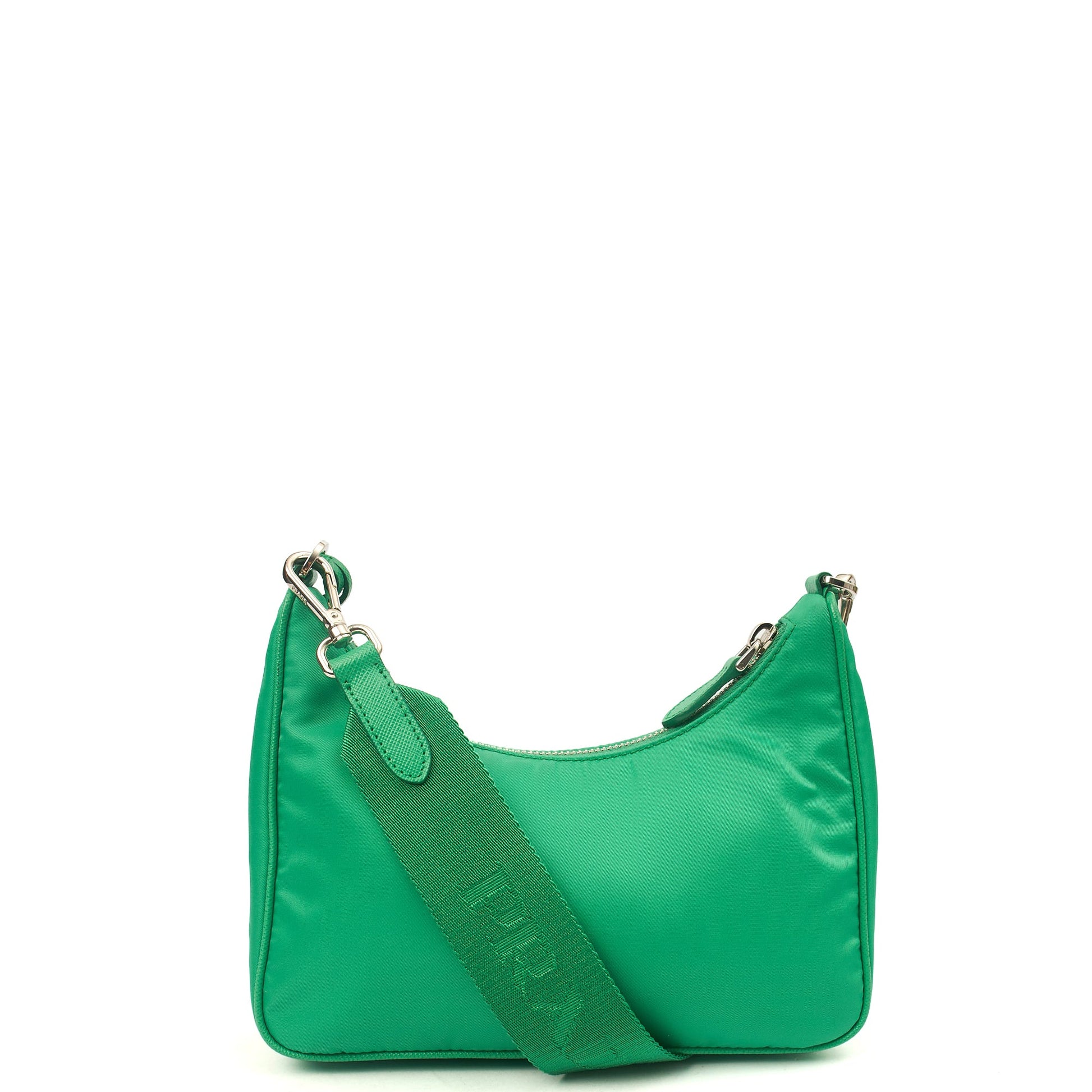 Prada Cross Body Re-Edition 2000 Shoulder Bag in Green, Nylon — Alternate View 10