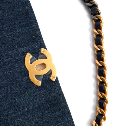 Chanel Shoulder Bag Chanel 19 in Navy, Fabric — Alternate View 7