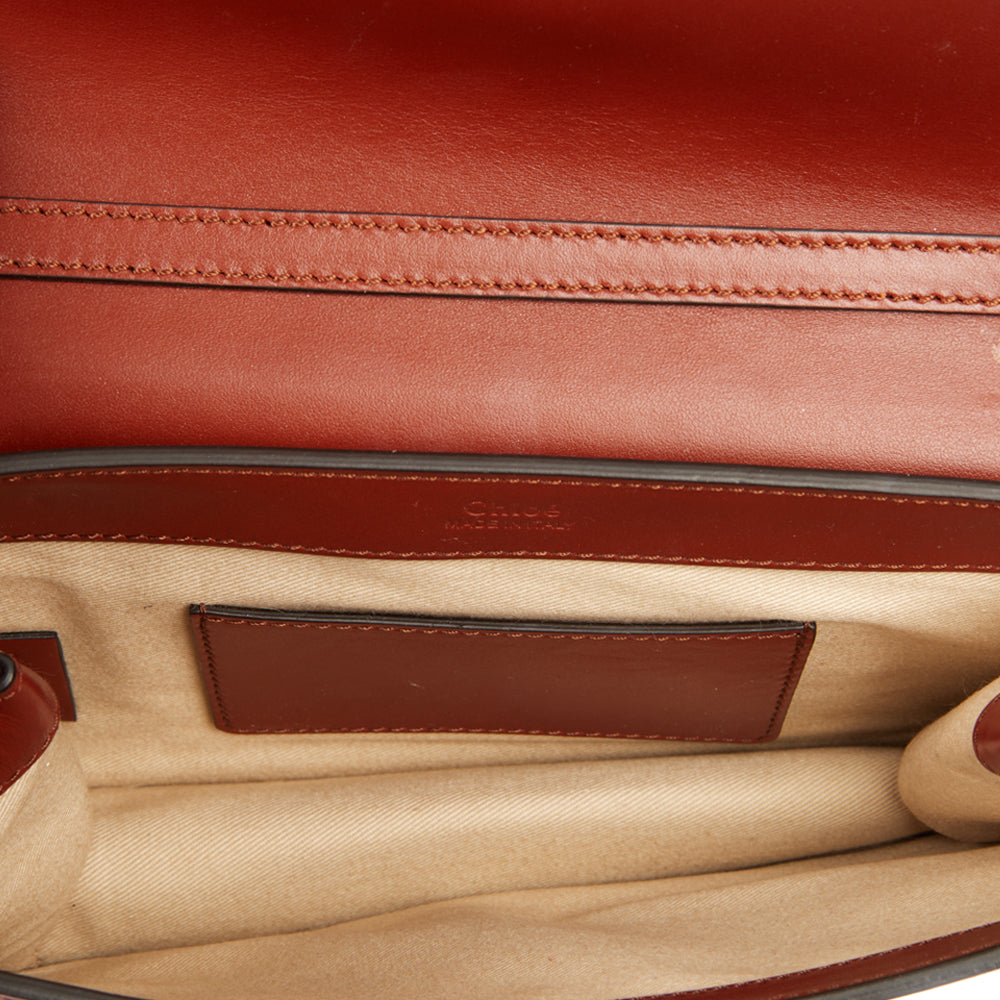 Chloe Shoulder Bag Chloe C - Small in Red, Calfskin Leather — Alternate View 9