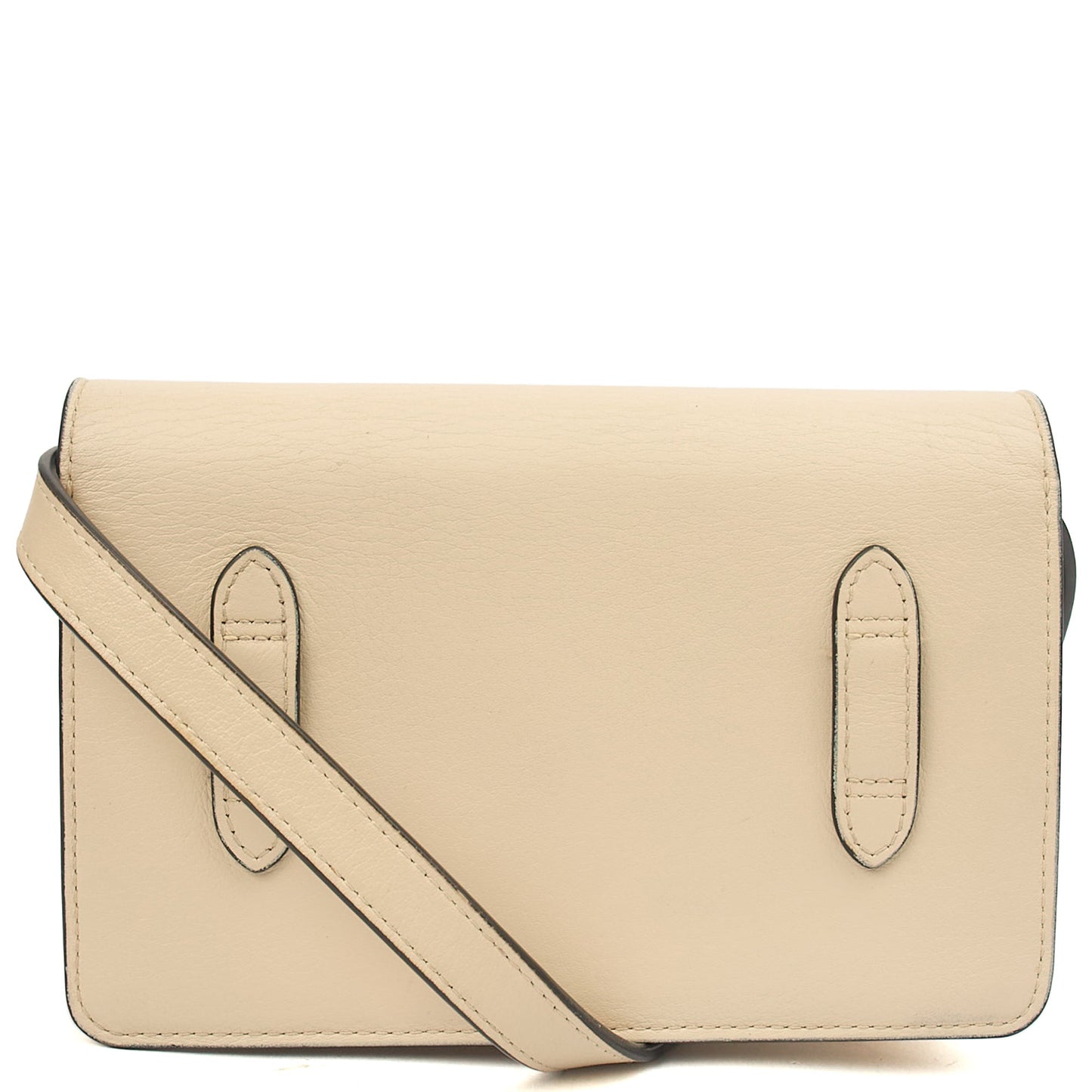 Mulberry Cross Body Darley Shoulder Bag  in Neutral, Calfskin Leather — Back View