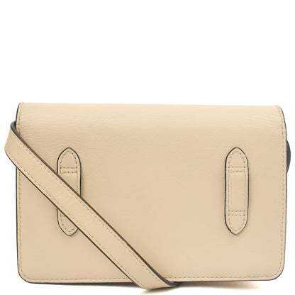 Mulberry Cross Body Darley Shoulder Bag  in Neutral, Calfskin Leather — Back View