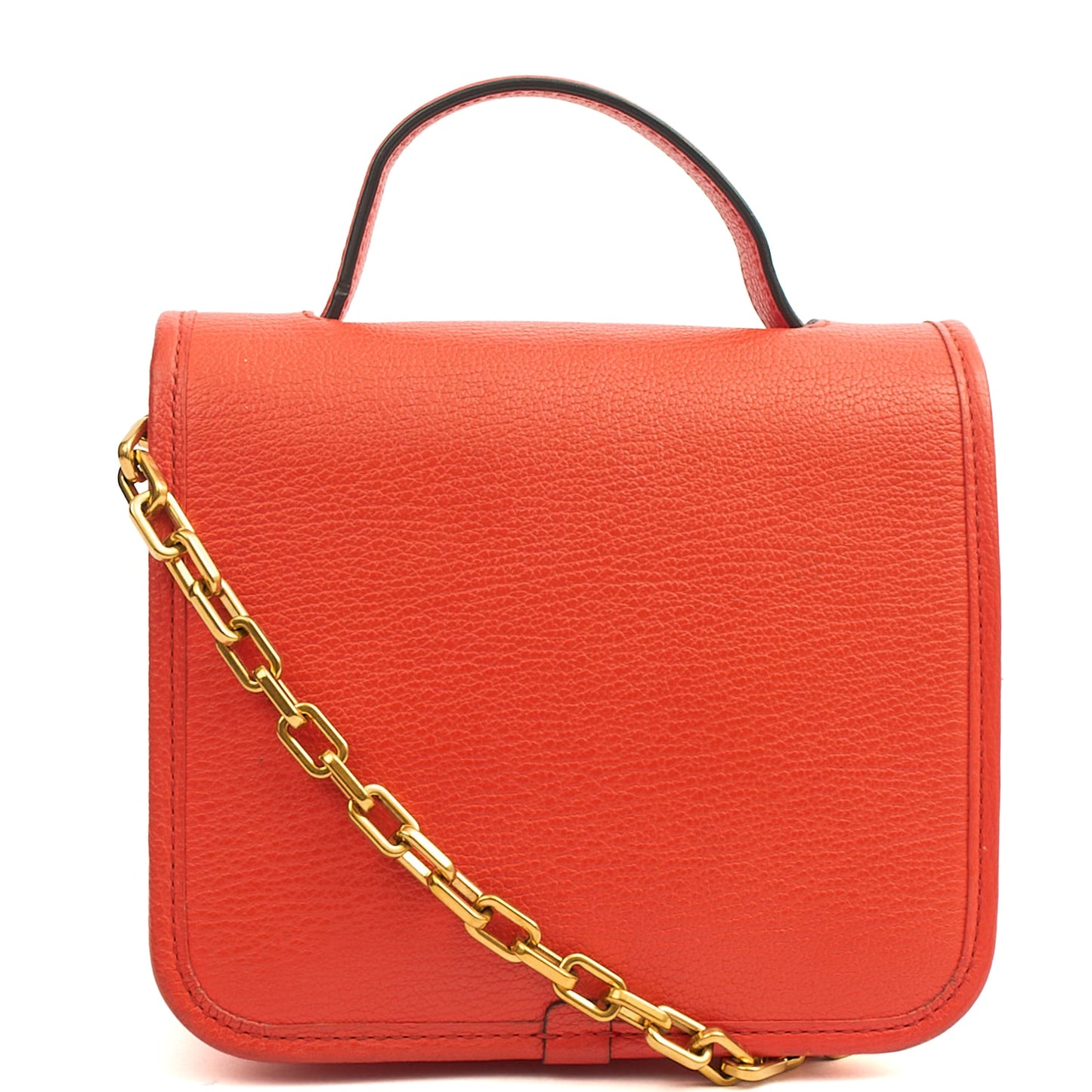 Mulberry Cross Body Sadie - Square in Orange, Calfskin Leather — Back View