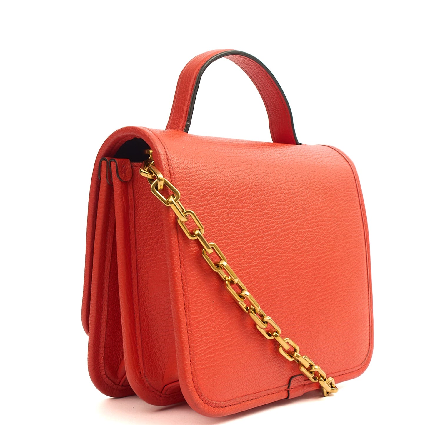 Mulberry Cross Body Sadie - Square in Orange, Calfskin Leather — Side View