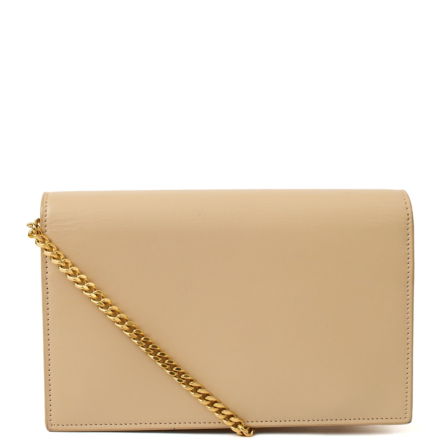 Saint Laurent Cross Body Kate Small Tassel in Neutral, Calfskin Leather — Top View