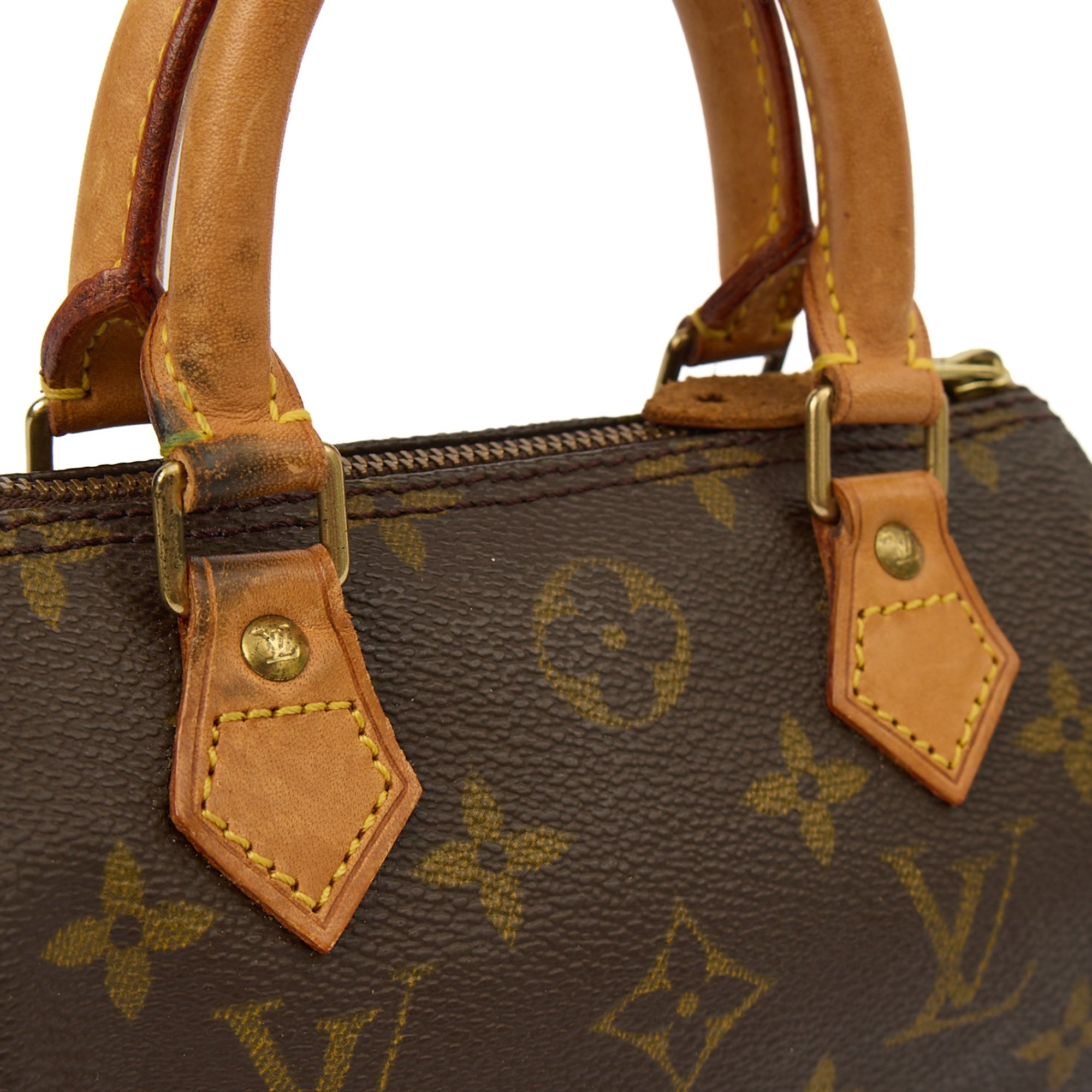 Louis Vuitton Mini Bag Speedy - Nano in Monogram, Canvas — Lifestyle View