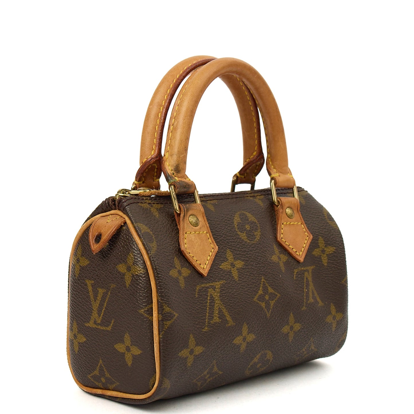 Louis Vuitton Mini Bag Speedy - Nano in Monogram, Canvas — Back View
