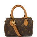 Louis Vuitton Mini Bag Speedy - Nano in Monogram, Canvas — Front View