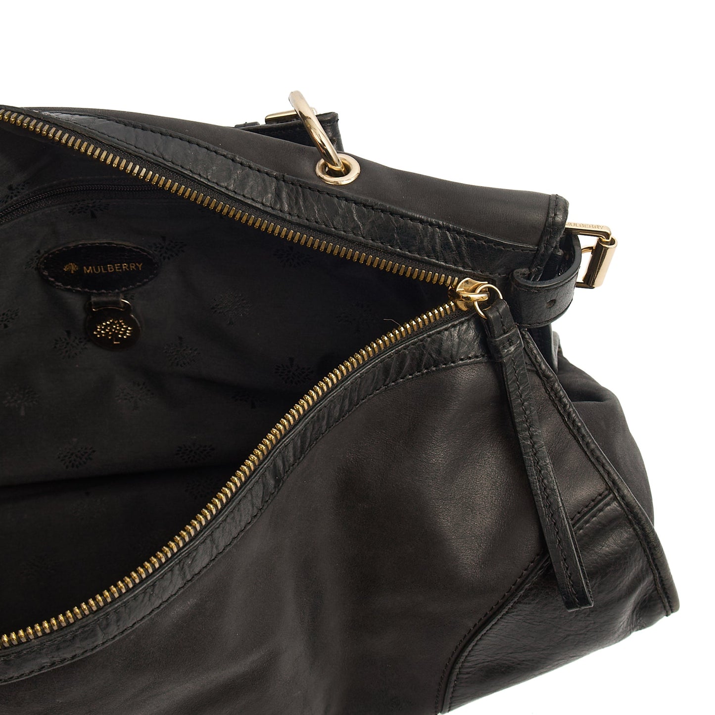 Mulberry Tote Taylor Satchel  in Black, Calfskin Leather — Alternate View 17