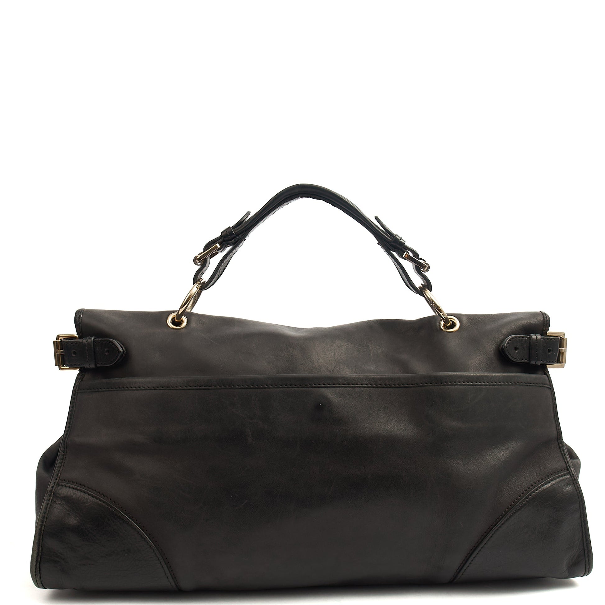 Mulberry Tote Taylor Satchel  in Black, Calfskin Leather — Alternate View 9
