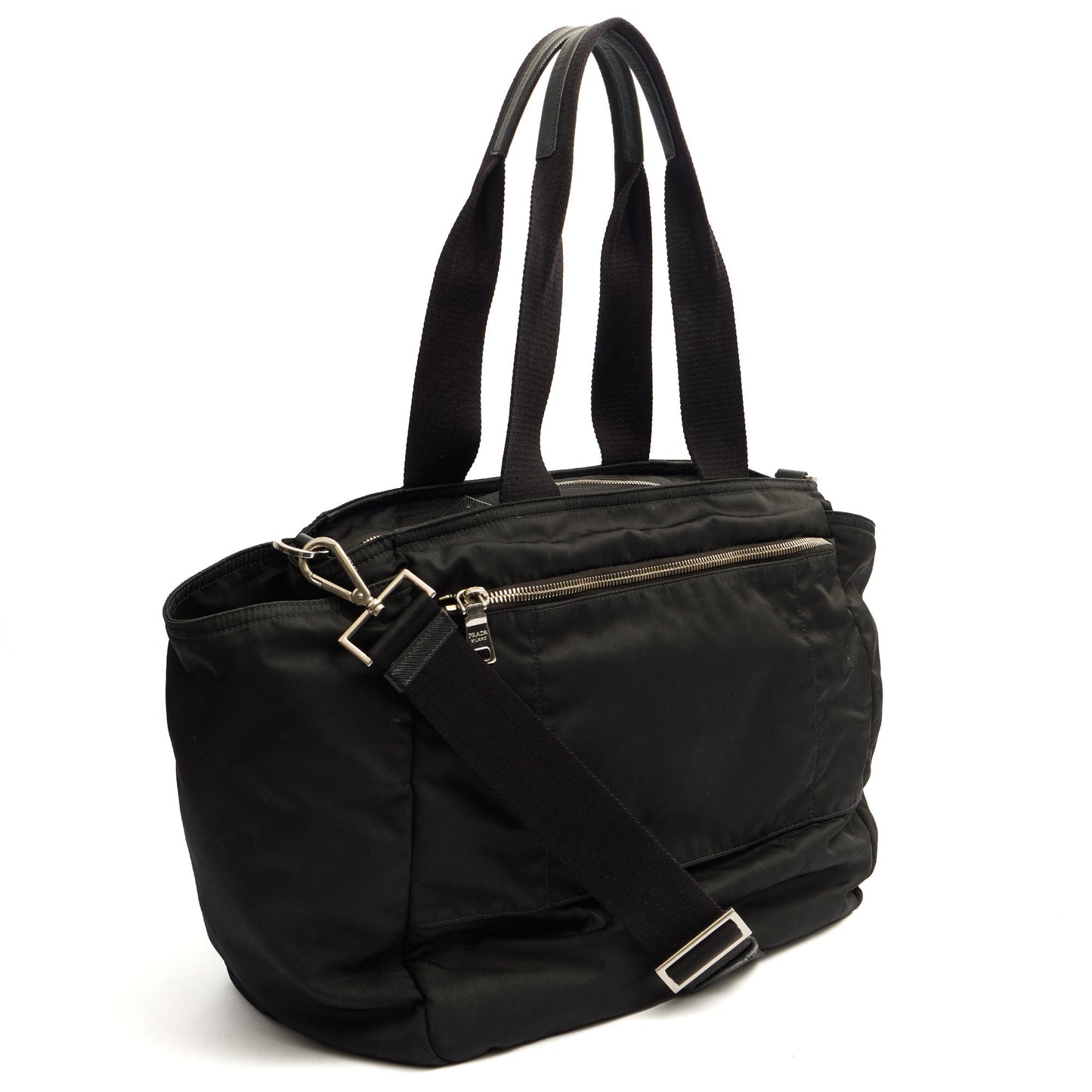 Prada Shoulder Bag Baby Bag in Black, Nylon — Alternate View 16