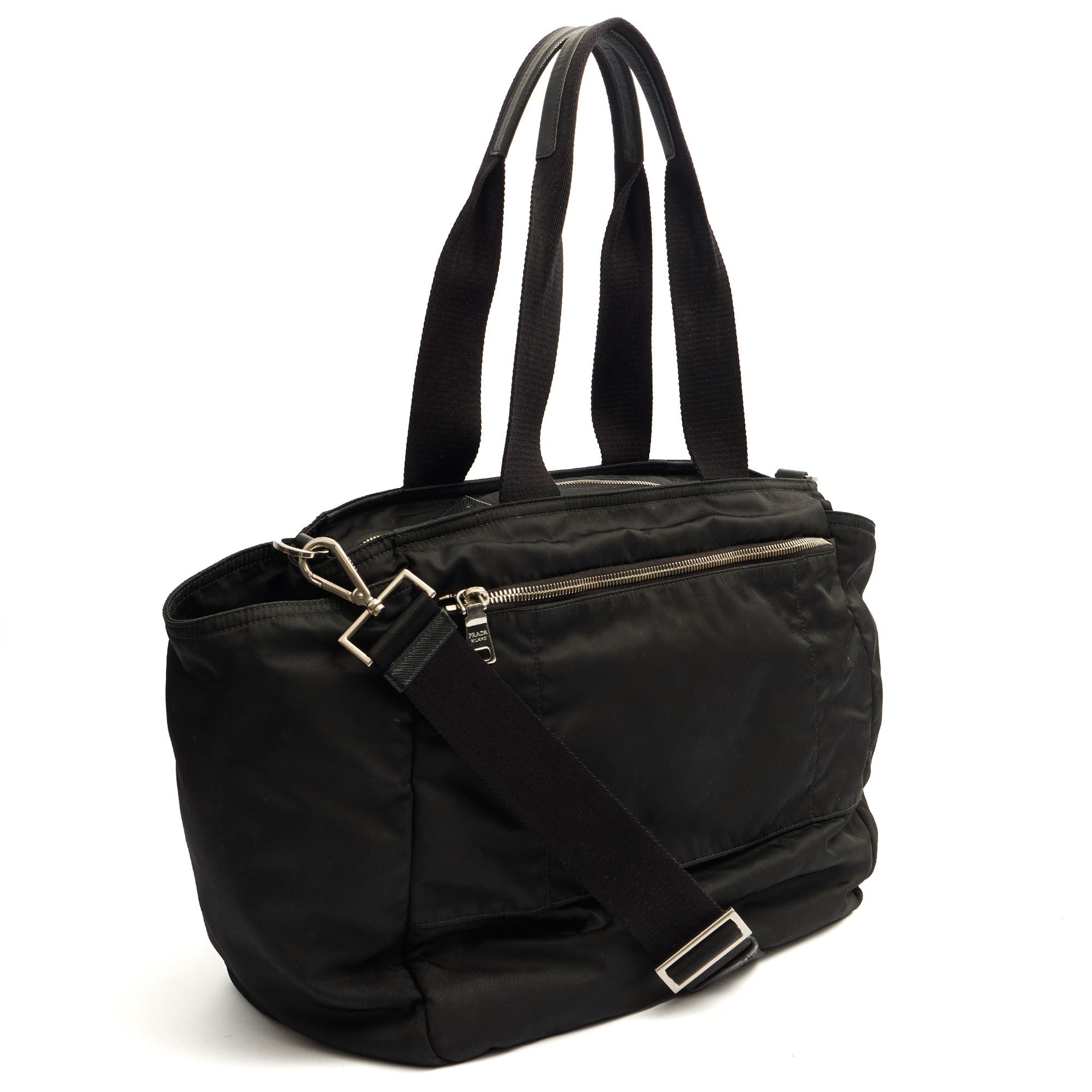 Prada Shoulder Bag Baby Bag in Black, Nylon — Alternate View 16