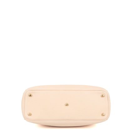 Christian Dior Tote Diorissimo - Small in Powder Pink, Calfskin — Top View