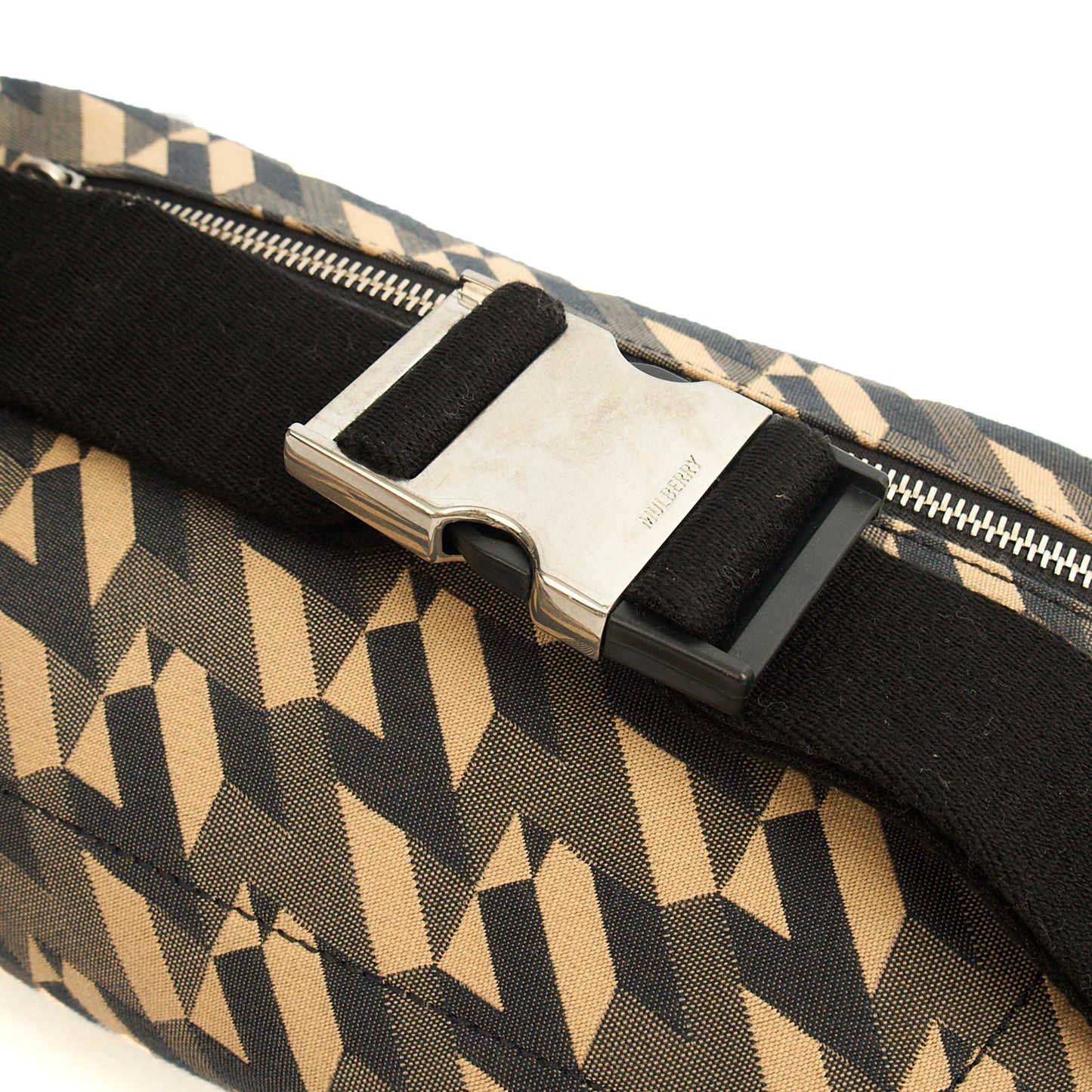 Mulberry Cross Body Belt Bag in Green, Fabric — Alternate View 13