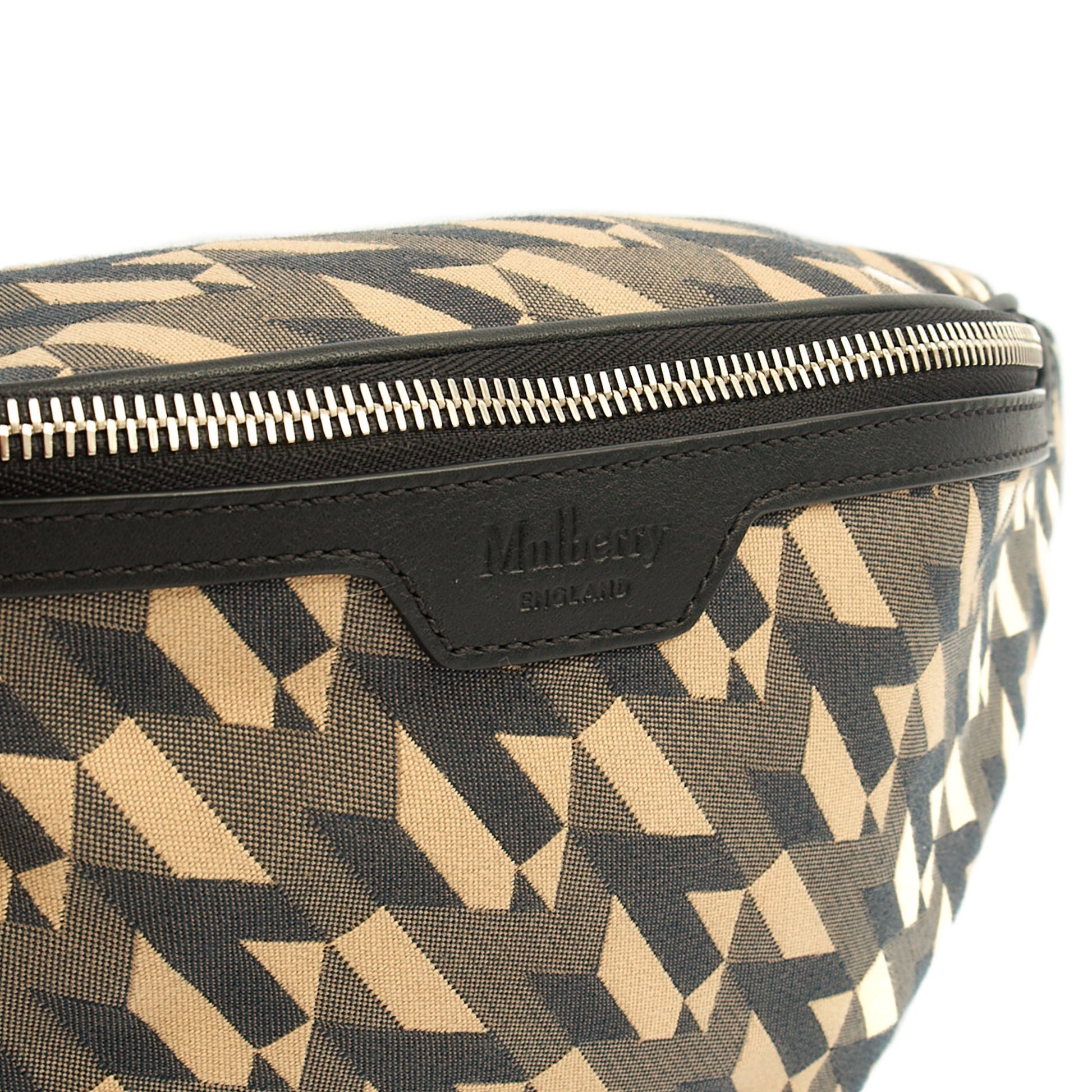 Mulberry Cross Body Belt Bag in Green, Fabric — Alternate View 12