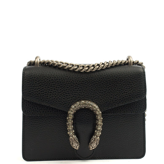 Gucci Cross Body Dionysus - Mini in Black, Leather — Front View