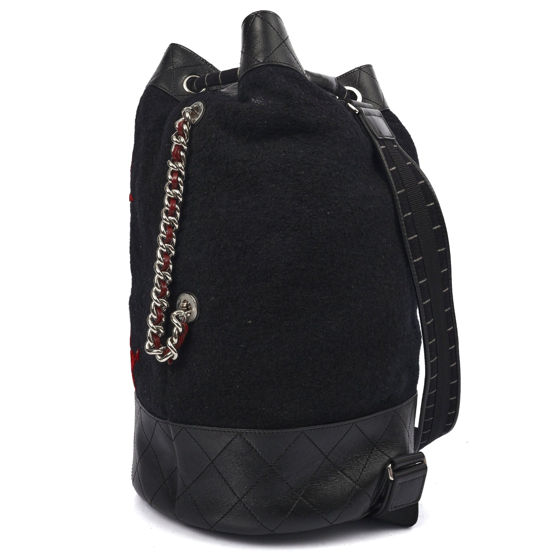 Chanel Backpack Backpack in Black, Fabric — Alternate View 11