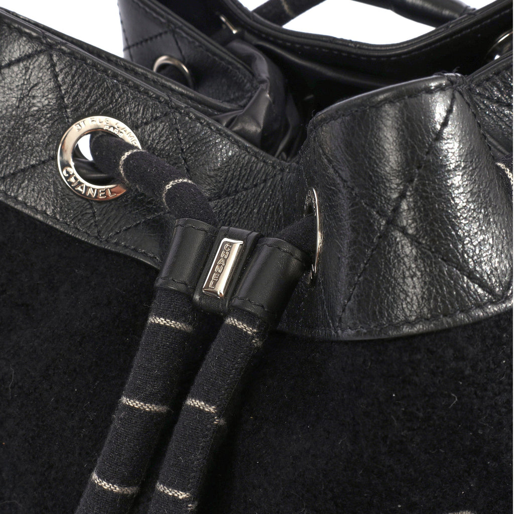 Chanel Backpack Backpack in Black, Fabric — Alternate View 8