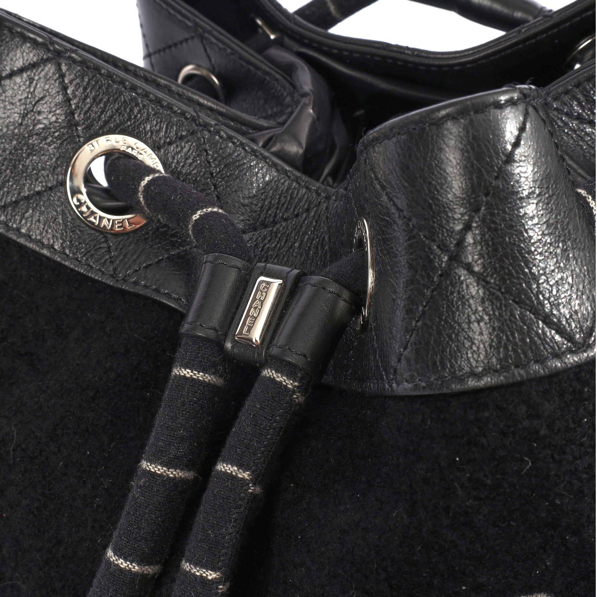 Chanel Backpack Backpack in Black, Fabric — Alternate View 8