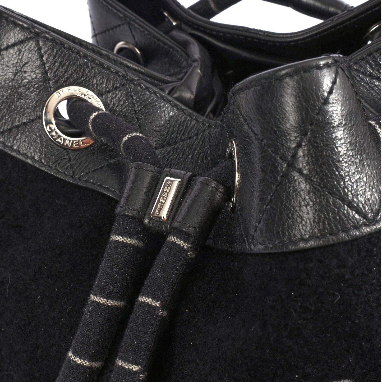 Chanel Backpack Backpack in Black, Fabric — Alternate View 17