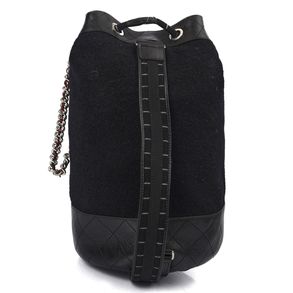 Chanel Backpack Backpack in Black, Fabric — Alternate View 12