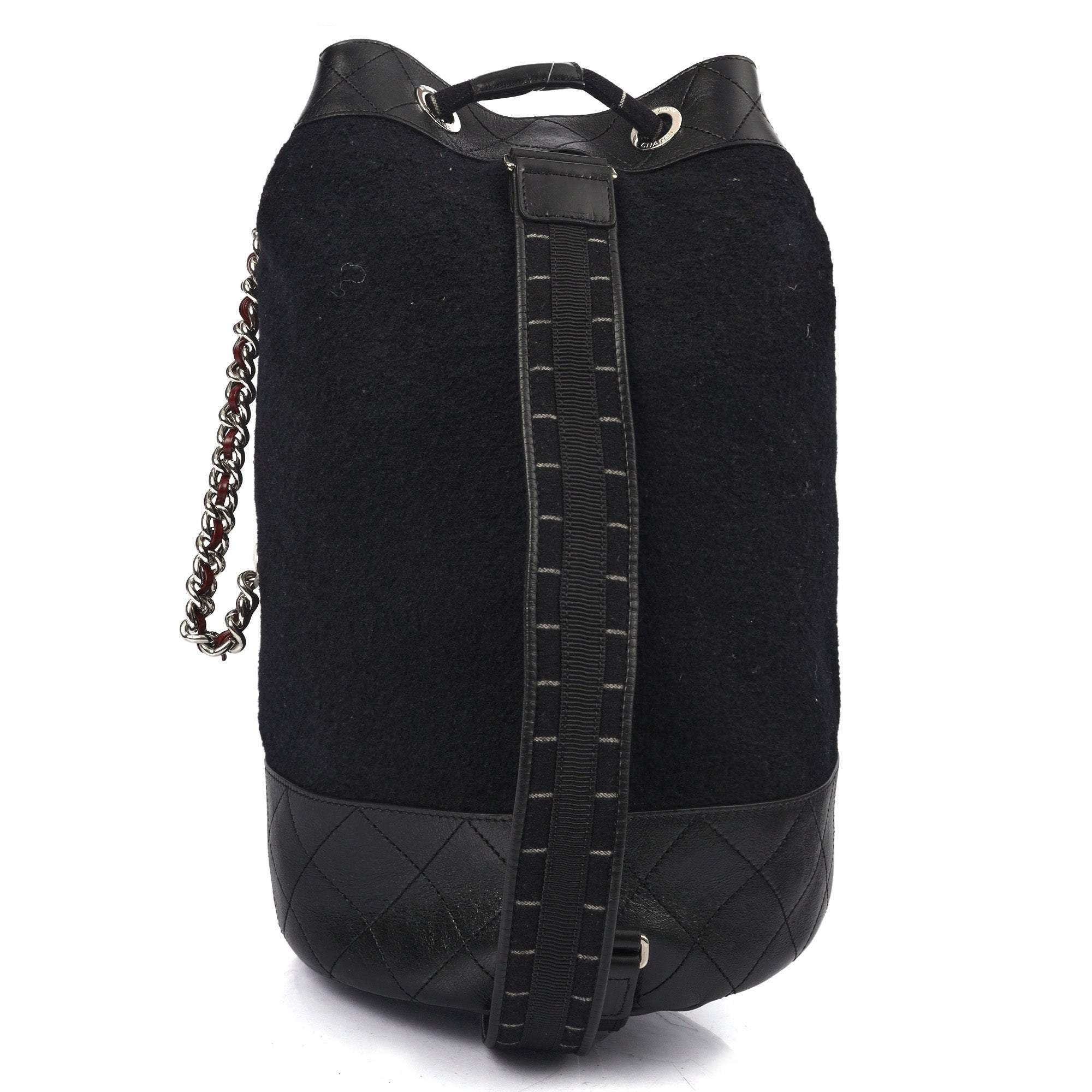 Chanel Backpack Backpack in Black, Fabric — Alternate View 12