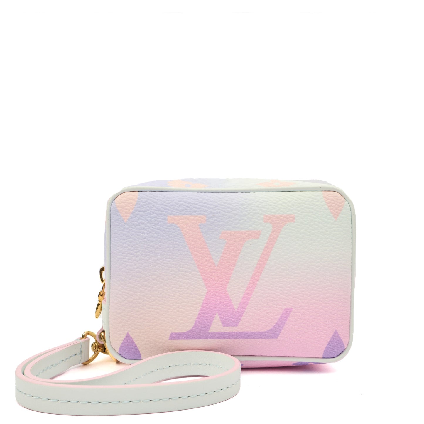 Louis Vuitton Cosmetic Bag Trousse Wapity Pouch in Sunrise Pastel, Canvas — Front View