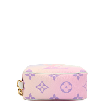 Louis Vuitton Cosmetic Bag Trousse Wapity Pouch in Sunrise Pastel, Canvas — Top View