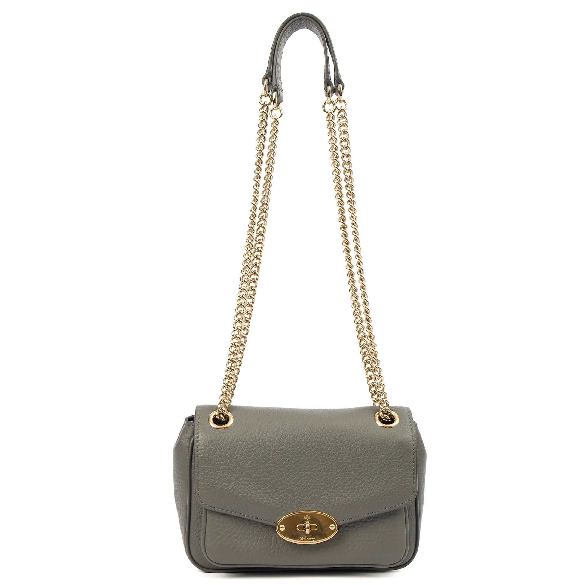 Mulberry Cross Body Darley Shoulder Bag  in Charcoal, Leather — Alternate View 10