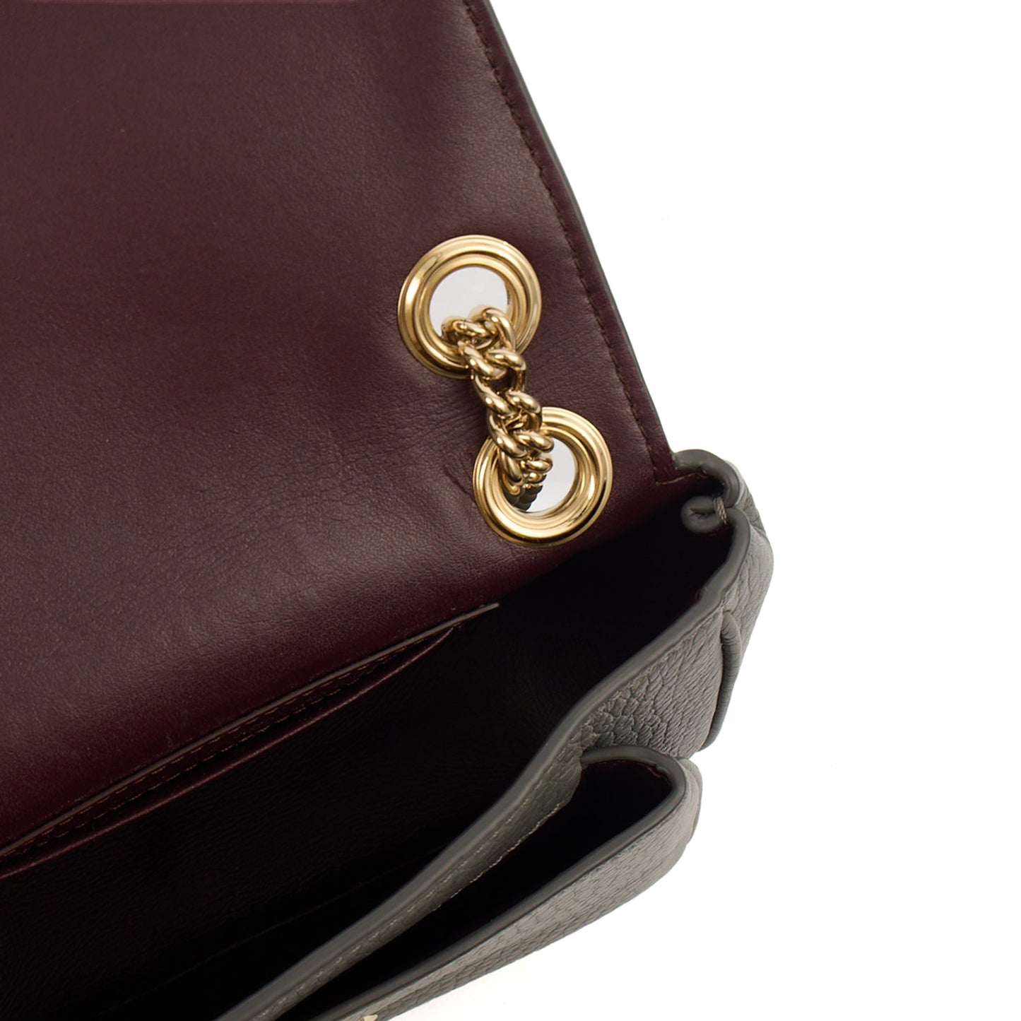 Mulberry Cross Body Darley Shoulder Bag  in Charcoal, Leather — Alternate View 7