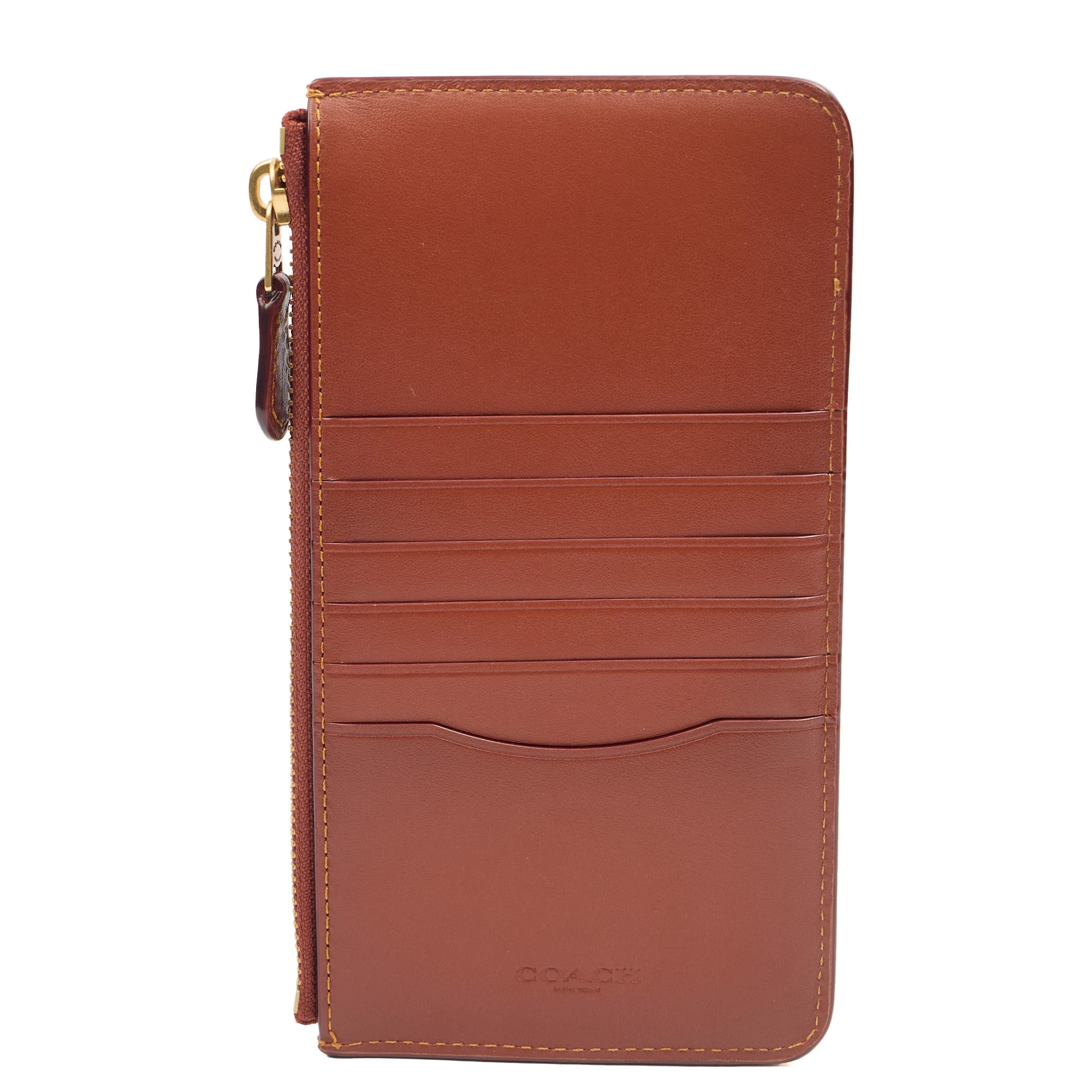 Coach Wallet Tabby Wallet in Brown, Leather — Back View