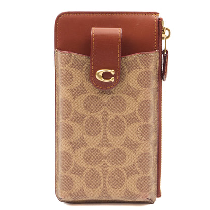 Coach Wallet Tabby Wallet in Brown, Leather — Front View
