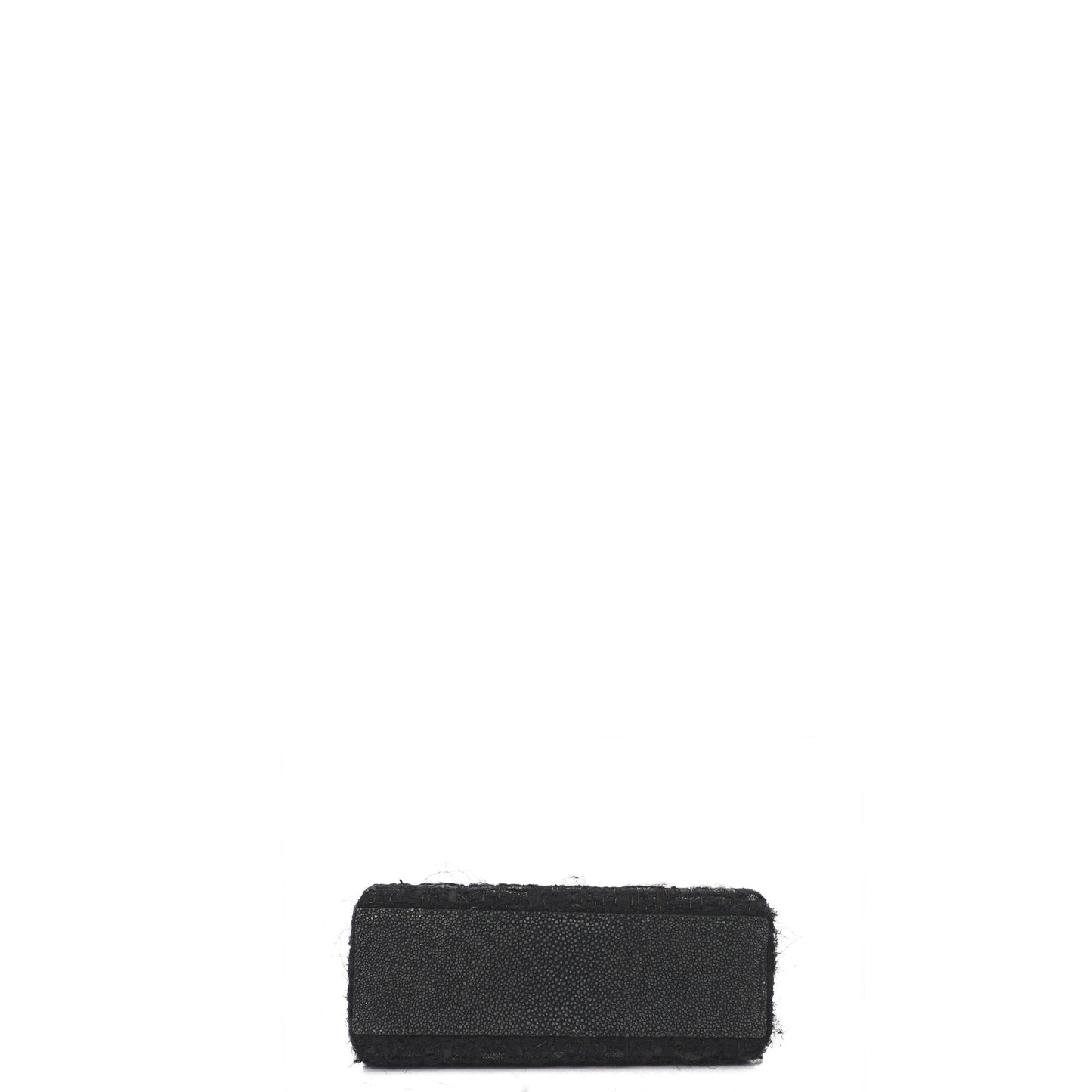 Christian Dior Top Handle Lady Dior - Mini in Black, Alligator Leather — Top View