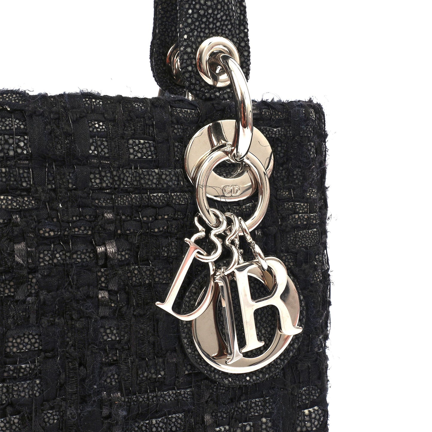 Christian Dior Top Handle Lady Dior - Mini in Black, Alligator Leather — Alternate View 13