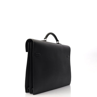 Hermes Tote Sac A Depeche in Black, Epsom Leather — Alternate View 15