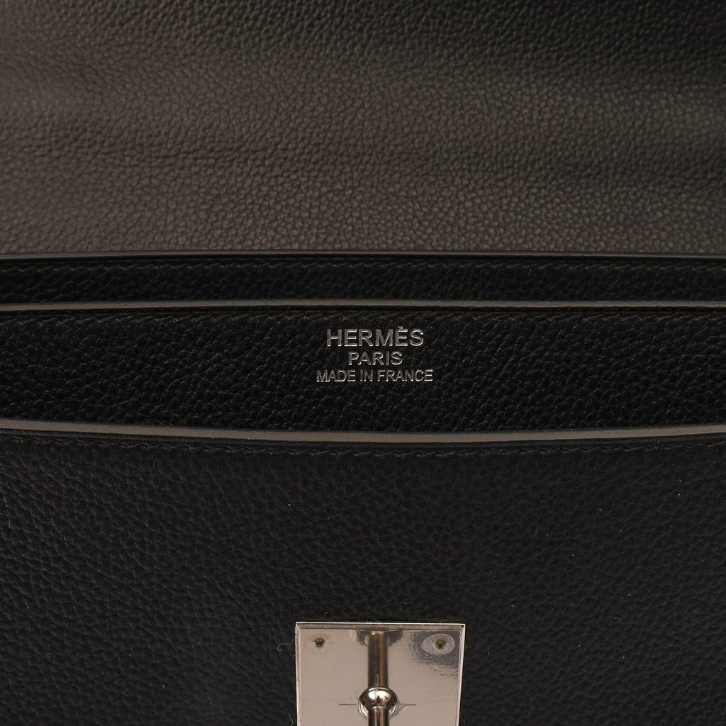 Hermes Tote Sac A Depeche in Black, Epsom Leather — Alternate View 8