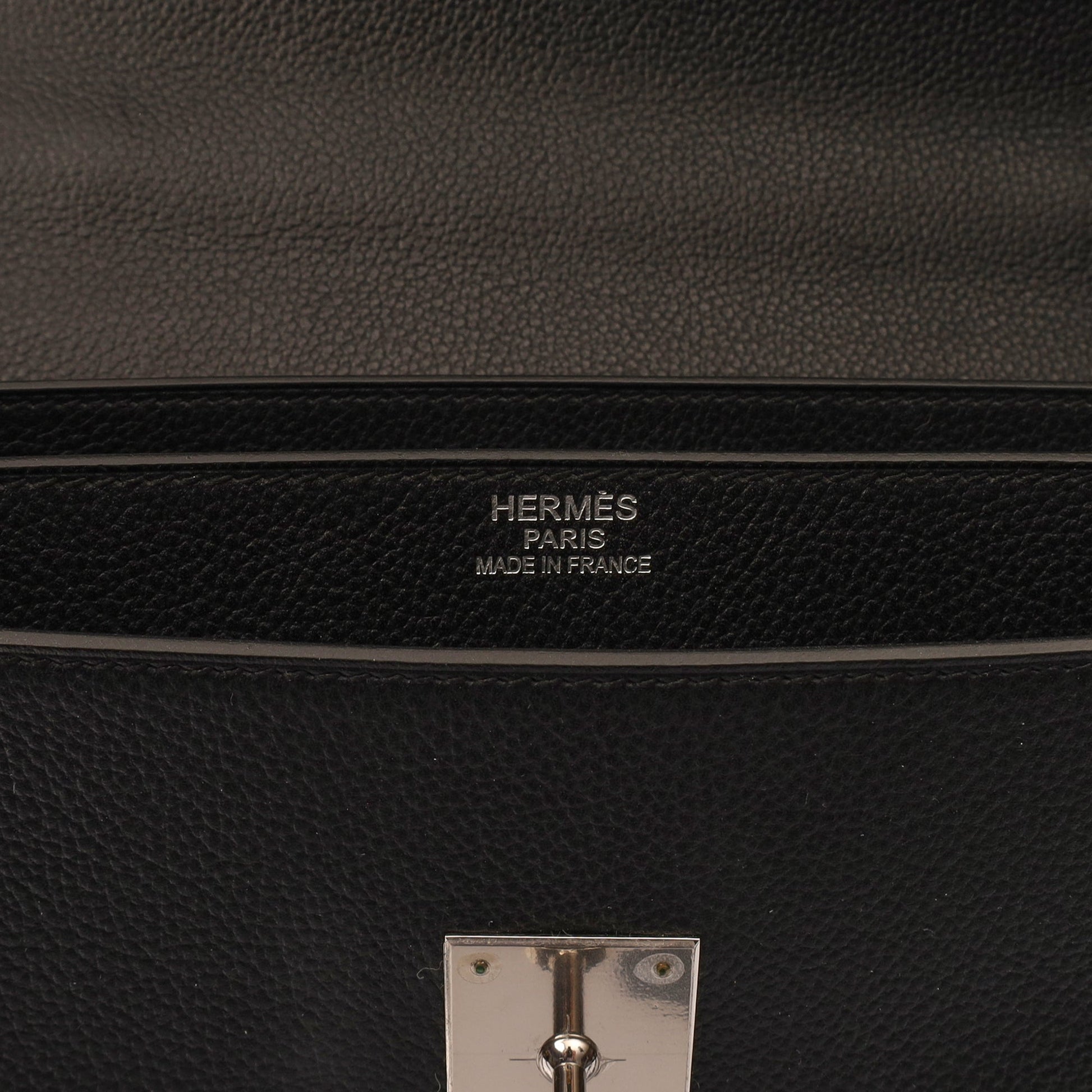 Hermes Tote Sac A Depeche in Black, Epsom Leather — Alternate View 8