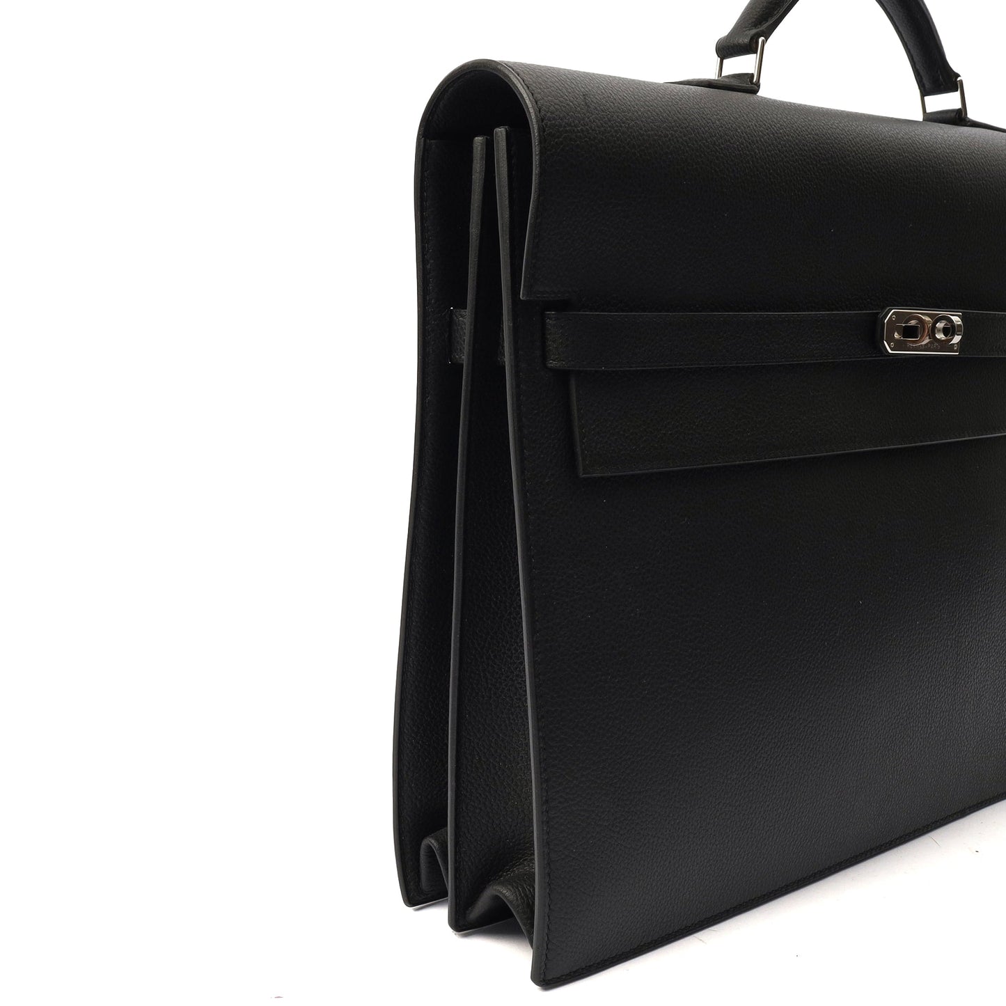 Hermes Tote Sac A Depeche in Black, Epsom Leather — Alternate View 24
