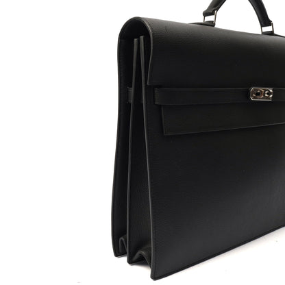 Hermes Tote Sac A Depeche in Black, Epsom Leather — Alternate View 24
