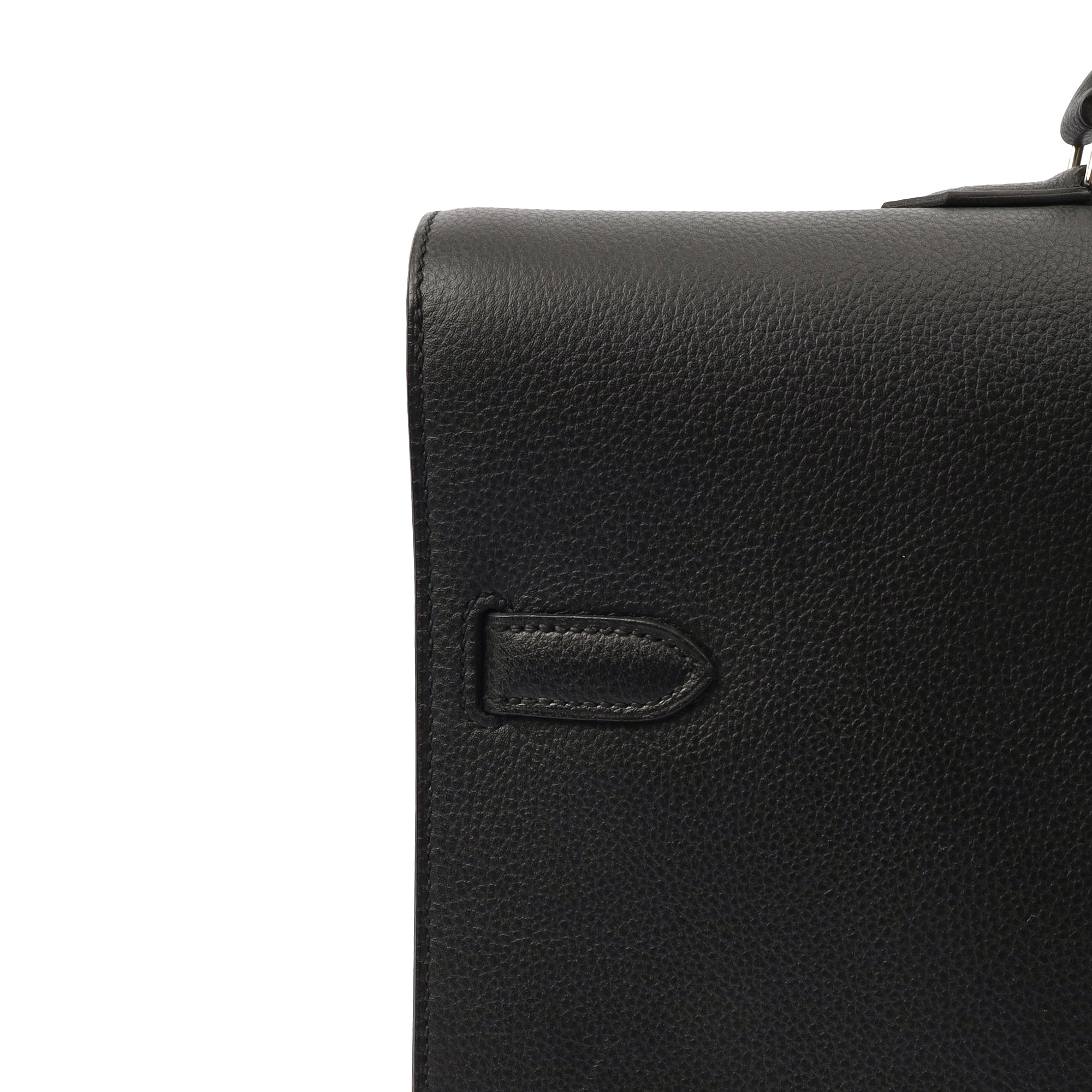 Hermes Tote Sac A Depeche in Black, Epsom Leather — Alternate View 7