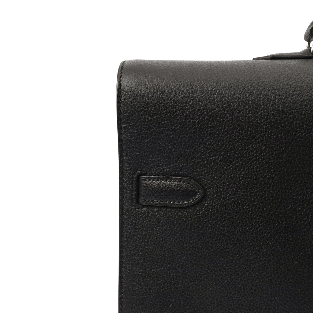 Hermes Tote Sac A Depeche in Black, Epsom Leather — Alternate View 20