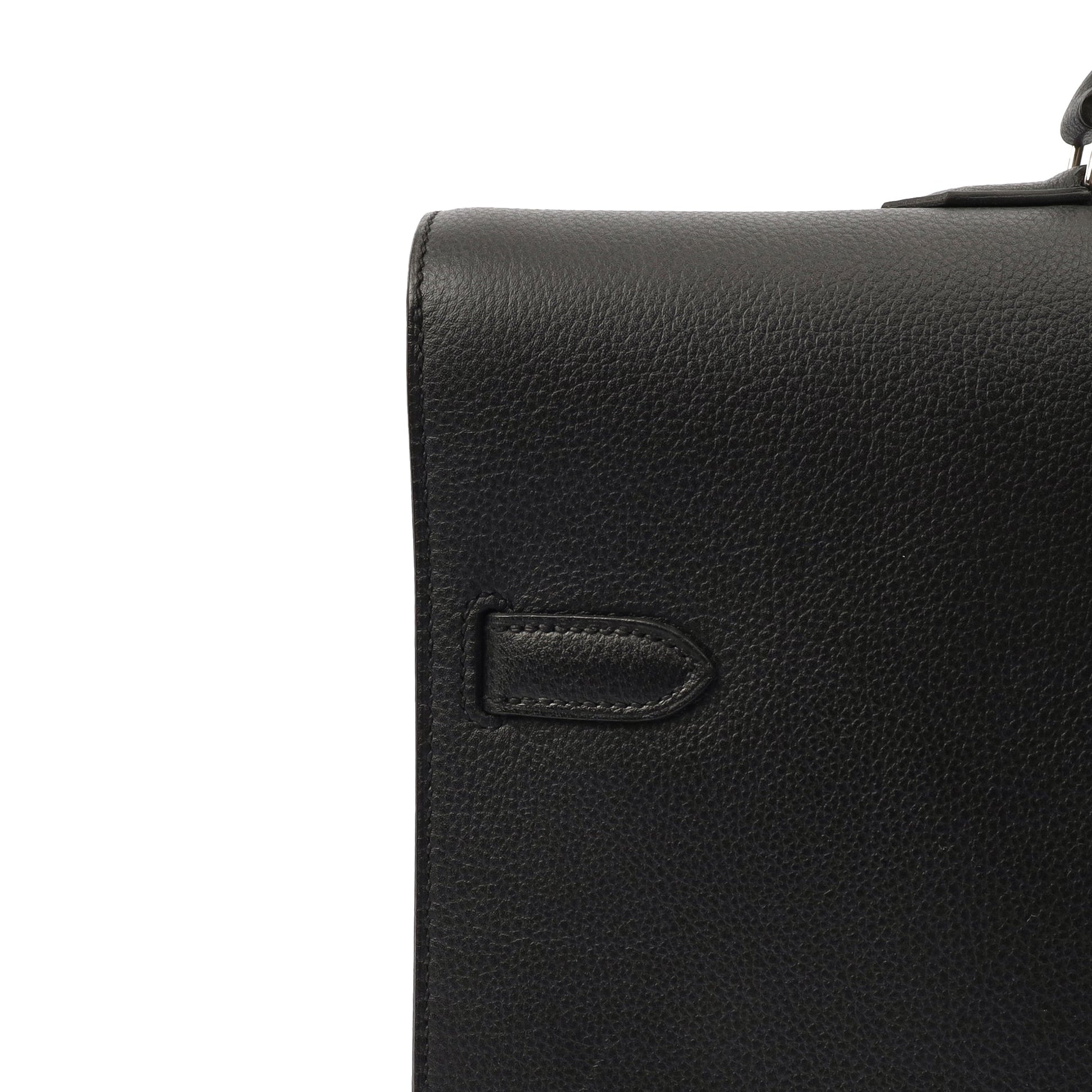 Hermes Tote Sac A Depeche in Black, Epsom Leather — Alternate View 20