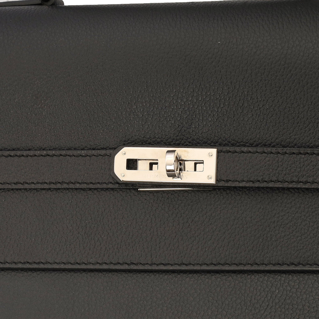 Hermes Tote Sac A Depeche in Black, Epsom Leather — Lifestyle View