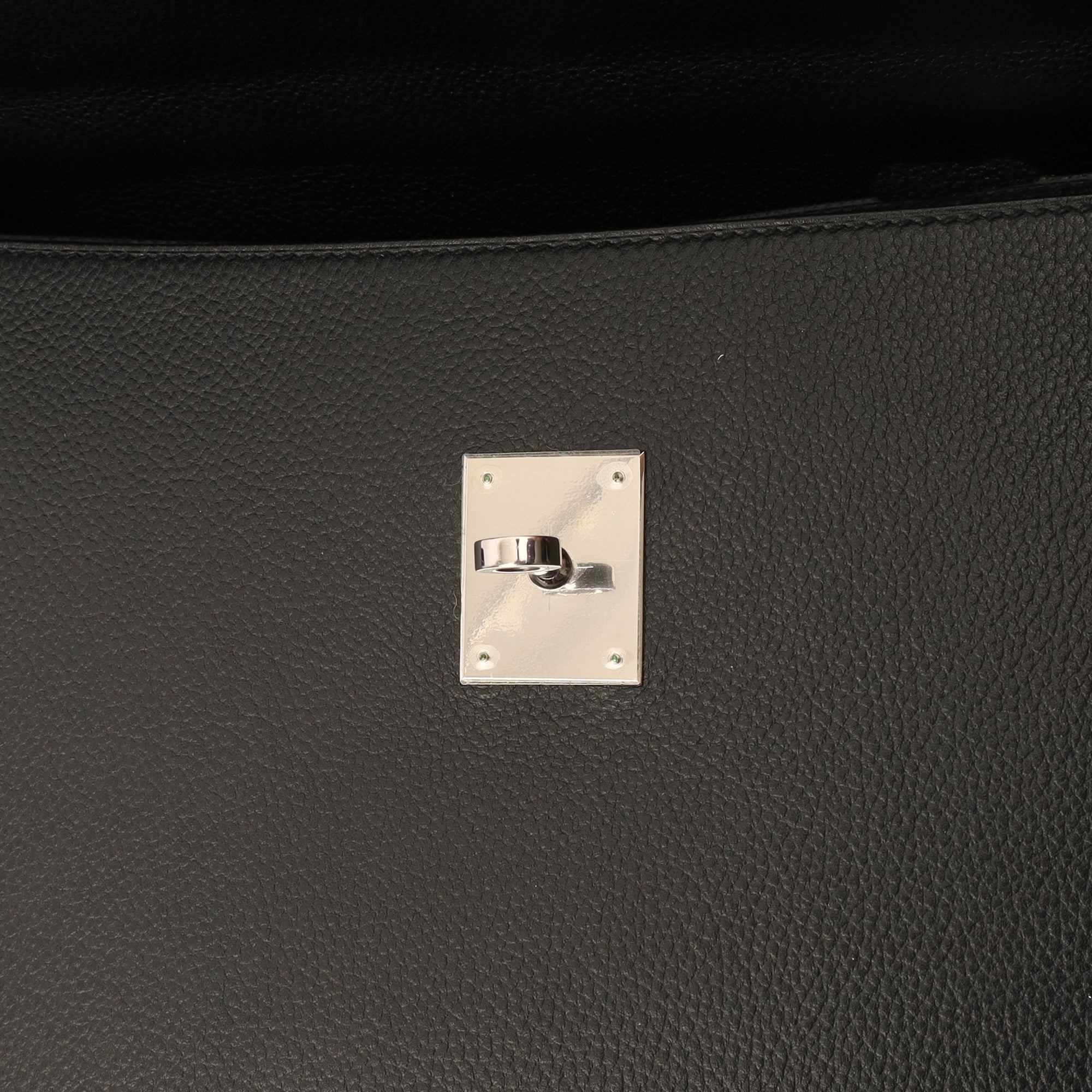 Hermes Tote Sac A Depeche in Black, Epsom Leather — Alternate View 9