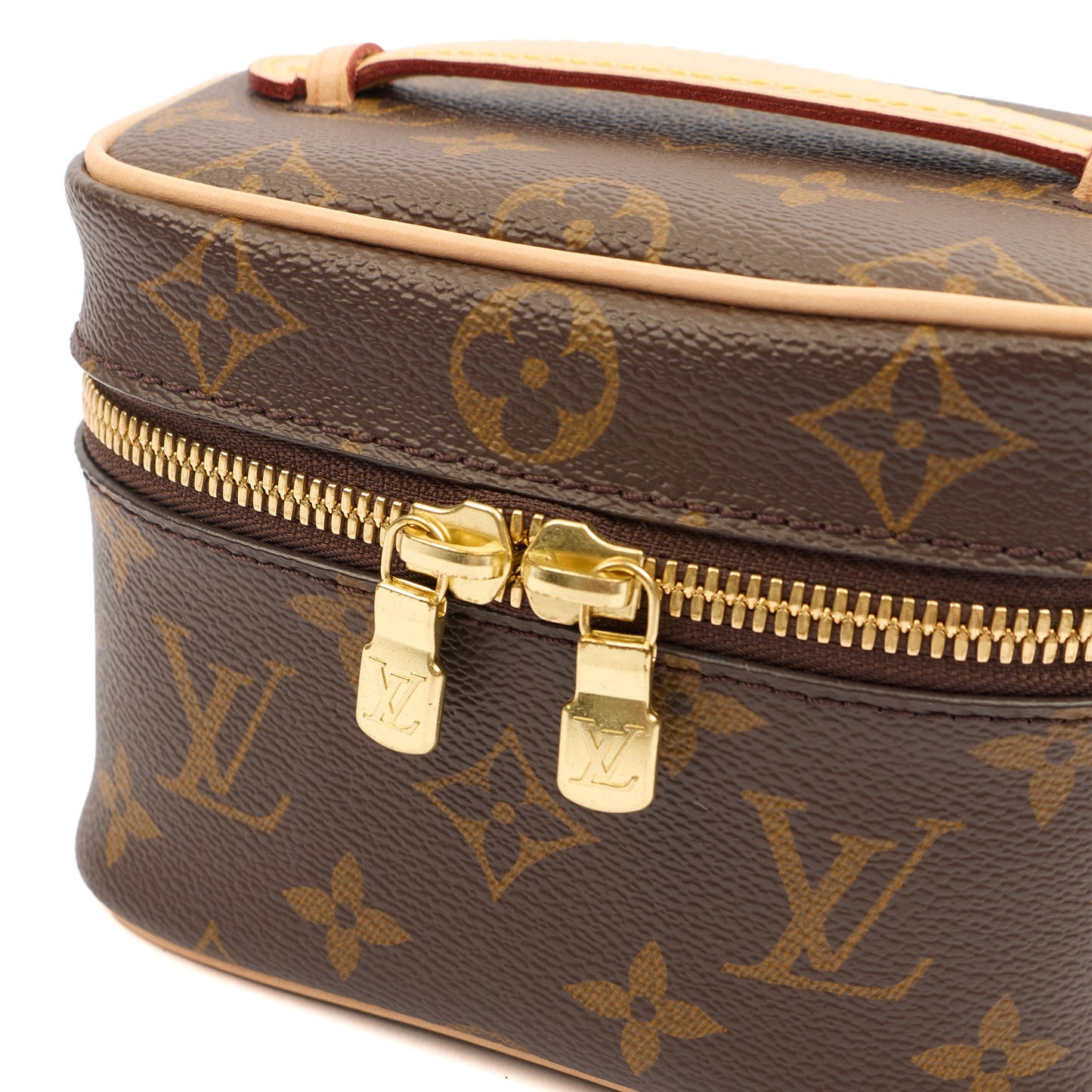 Louis Vuitton Top Handle Nice - Nano in Monogram, Canvas — Detail View