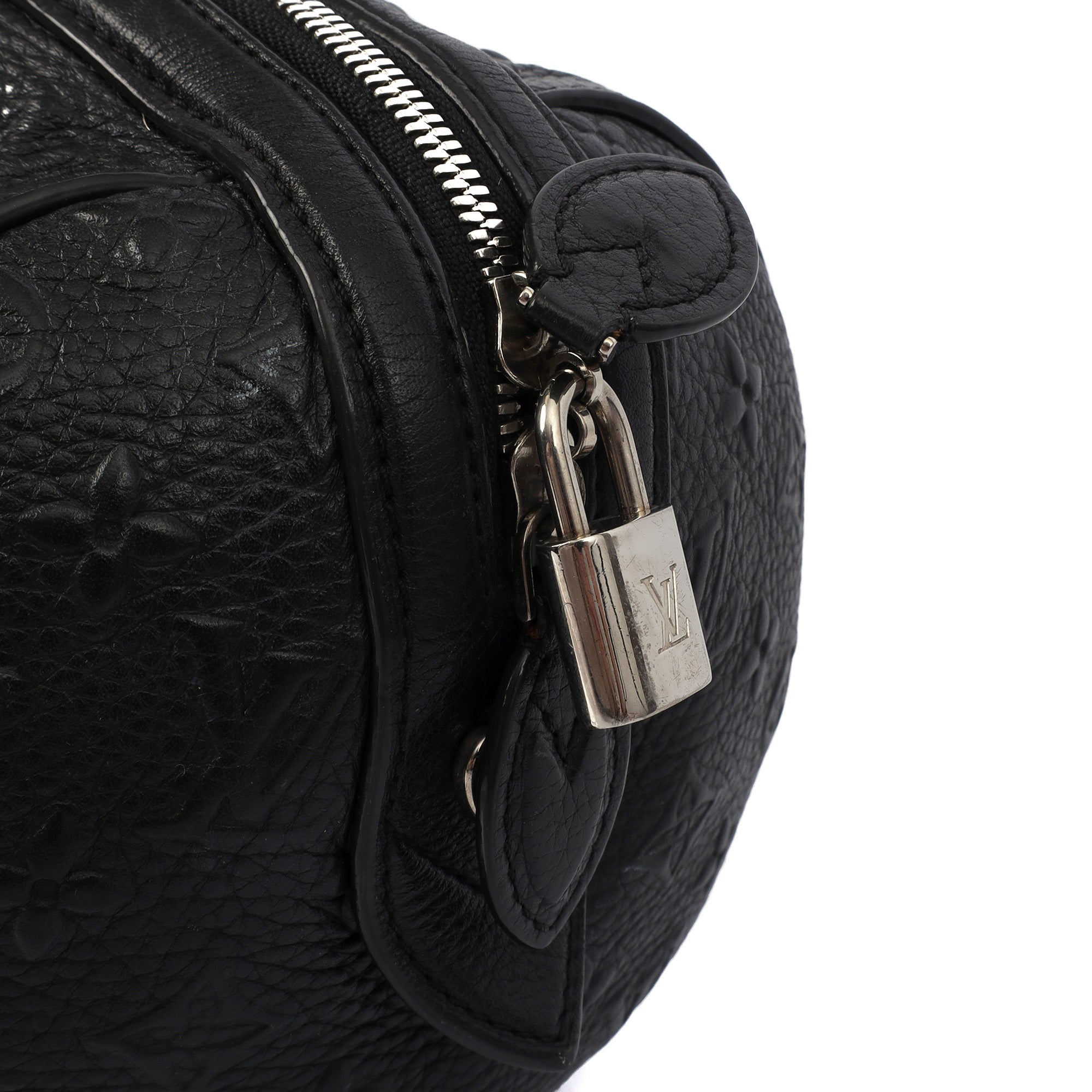 Louis Vuitton Shoulder Bag Papillon in Black, Empreinte Leather — Lifestyle View