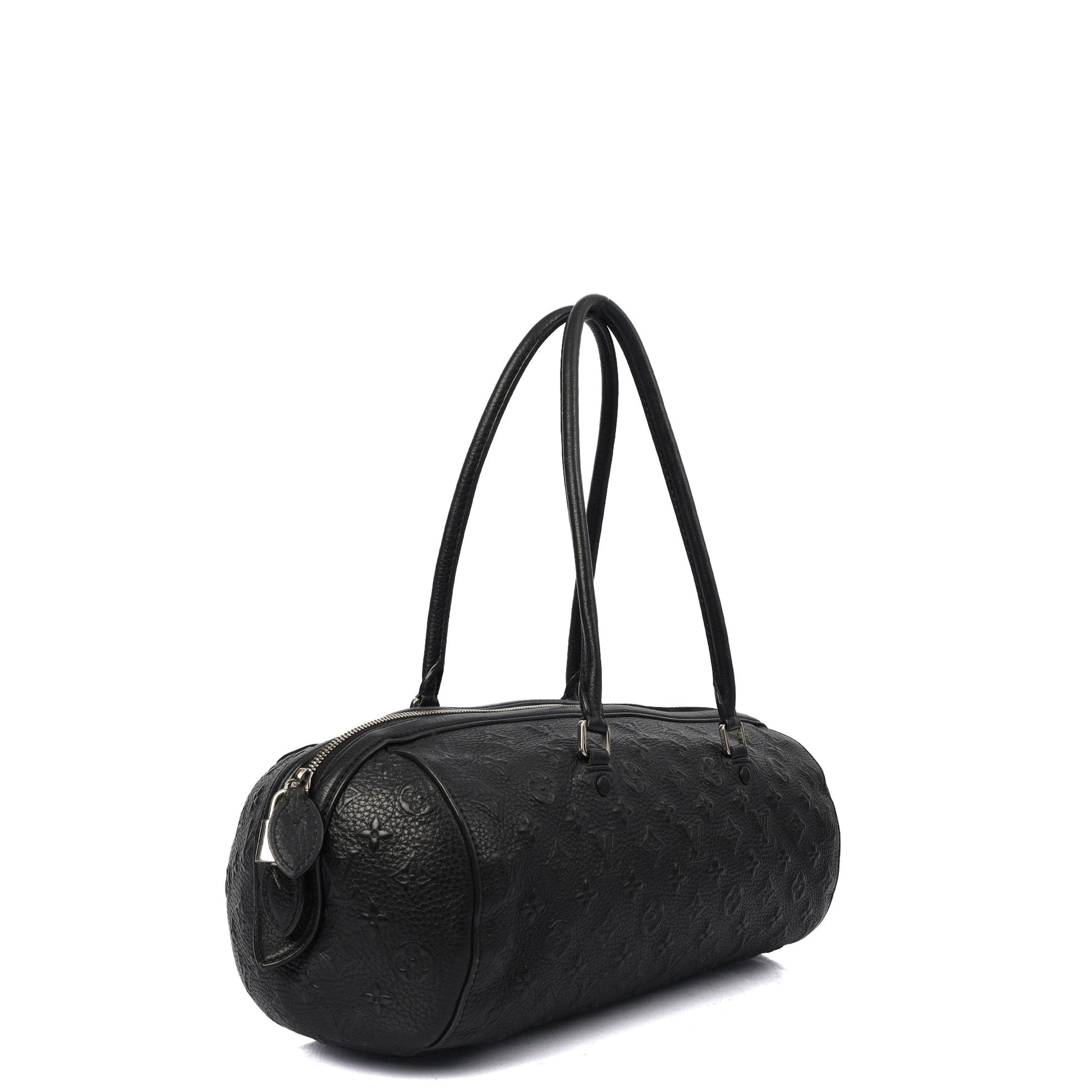 Louis Vuitton Shoulder Bag Papillon in Black, Empreinte Leather — Side View