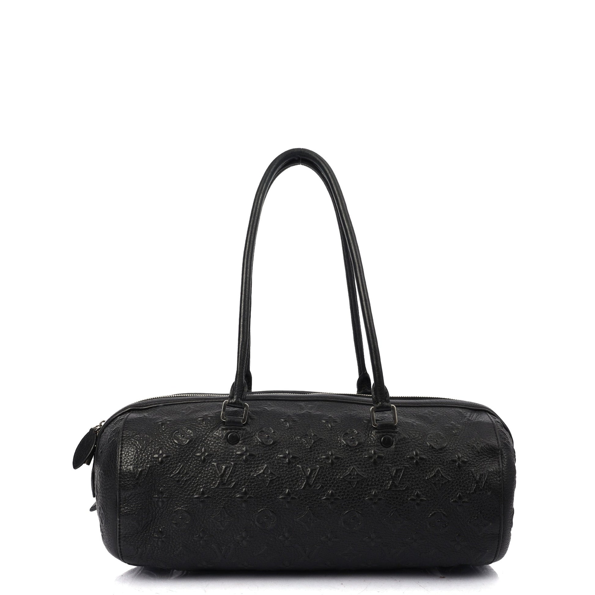 Louis Vuitton Shoulder Bag Papillon in Black, Empreinte Leather — Back View