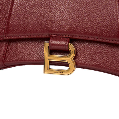 Balenciaga Top Handle Hourglass Top Handle Small in Red, Veau (Calfskin) — Lifestyle View