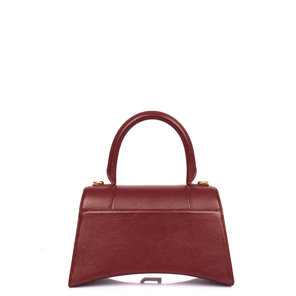 Balenciaga Top Handle Hourglass Top Handle Small in Red, Veau (Calfskin) — Alternate View 10